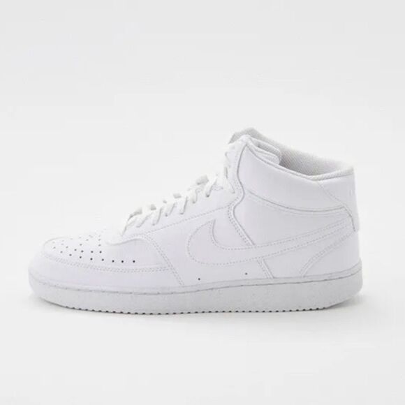 Nike Triple White Court Vision Shoes Mid Men’s Size 12 - Picture 1 of 9